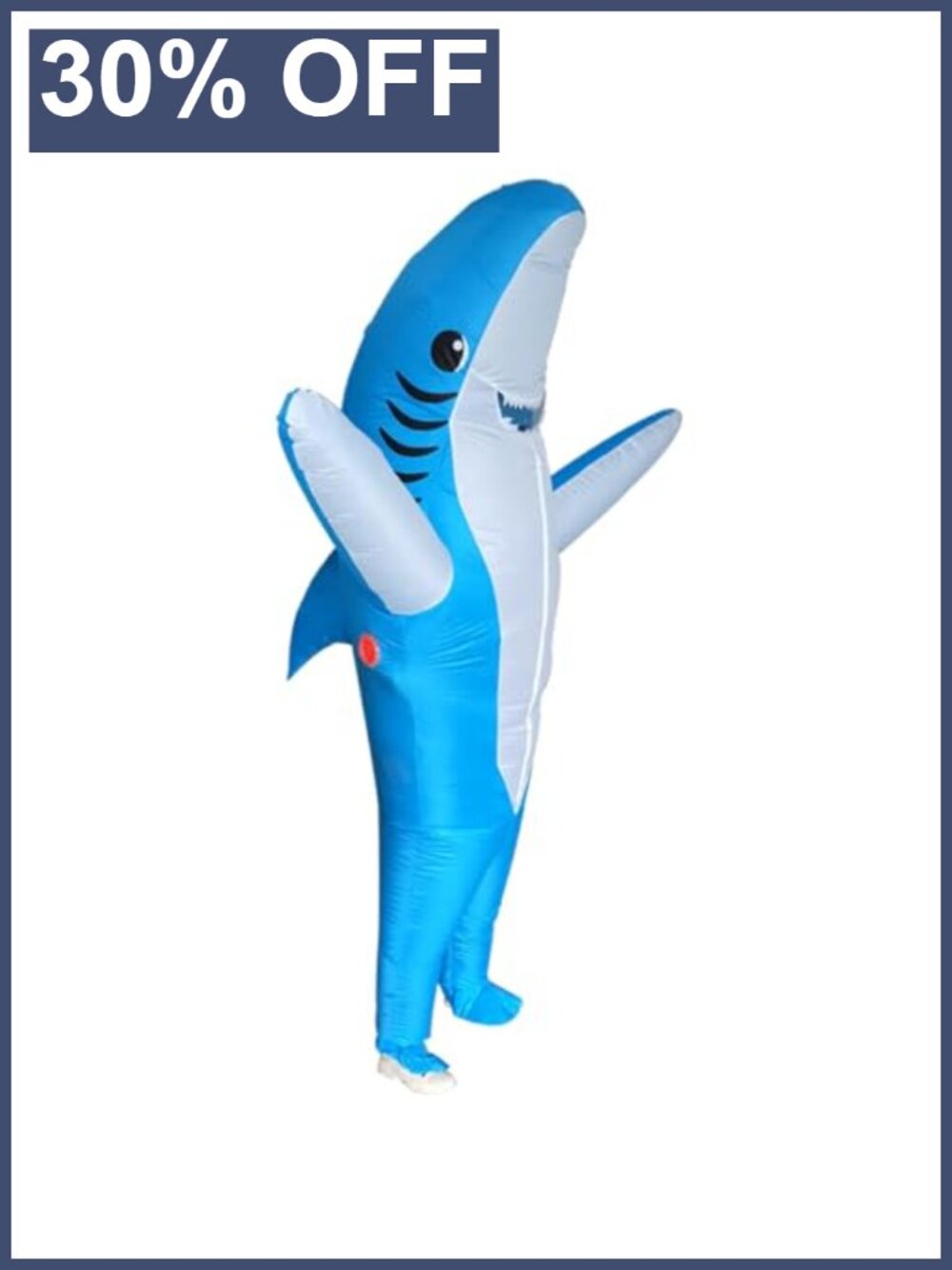 Inflatable Shark Costume Blow Up Halloween Party Cosplay